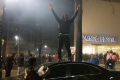 Protesters in Charlotte, in the city's second night of unrest. 