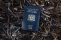 A Syrian passport found on the road that runs along the north of the Greek island of Lesbos in 2015.