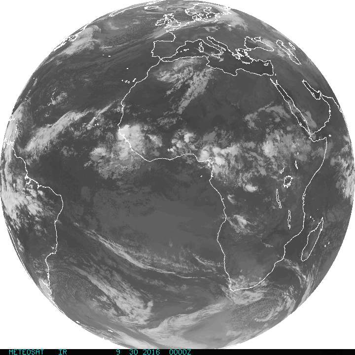 Current Full Disk METEOSAT Infrared Image