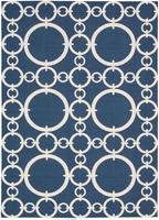 Nourison Waverly: Sun N' Shade  SND02 Navy Rectangle Rug