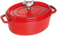 Staub   Cast Iron Coq au Vin Cocotte - Cherry - 5.75 QT