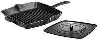 Staub   Cast Iron Square Grill Pan & Press Set - Matte ...