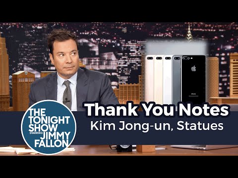 Thank You Notes: Kim Jong-un, Statues