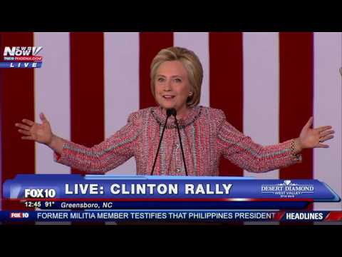 Hillary Clinton Campaign Rally Greensboro, NC