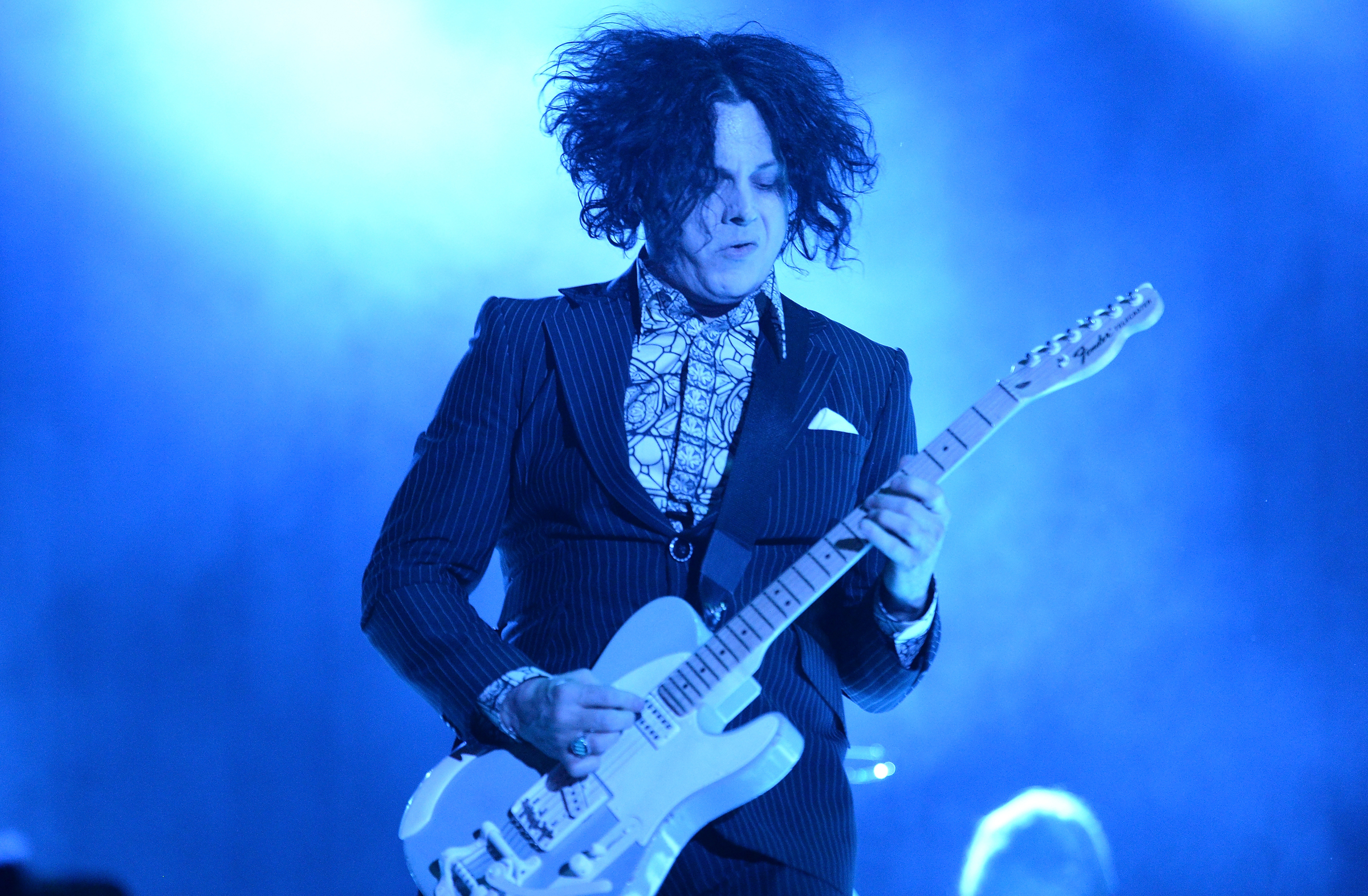 MANCHESTER, TN - JUNE 14:  Singer Jack White  performs during the 2014 Bonnaroo Music & Arts Festival on June 14, 2014 in