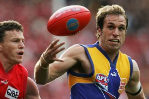 Chris Judd in action for West Coast