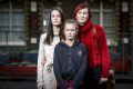 Jo Fallshaw and her daughters Akira and Asha. 