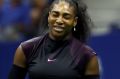 NEW YORK, NY - SEPTEMBER 08: Serena Williams of the United States reacts against Karolina Pliskova of the Czech Republic ...