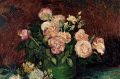 Detail from van Gogh's <i>Roses and Peonies</i>.
