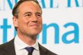 High hopes: Greg Hunt speaking at the AFR Innovation Summit in August.