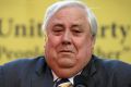 Palmer United Party leader Clive Palmer addresses the media during a press conference at Parliament House in Canberra on ...