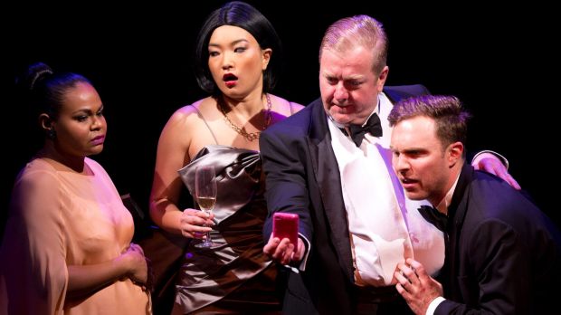 Power outage: Ursula Yovich, Michelle Lim Davidson, Steve Rodgers and Anthony Gee in Power Plays. 