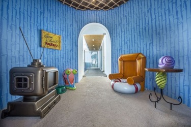 SpongeBob SquarePants Pineapple Villa at the Nickolodeon Resort in Punta Cana in the Dominican Republic