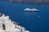 Azamara ship in Santorini.