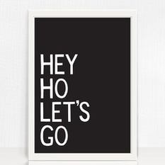 HEY HO ART PRINT - Kids Wall Decor