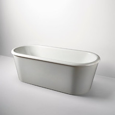 Colette Freestanding Oval Composite Bathtub - Baths