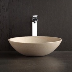 Apollo - Galala Limestone Basin With Matte Finish - Bathroom Basins