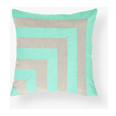 AURA | Corner Stripe Mint | Cushion - Decorative Cushions