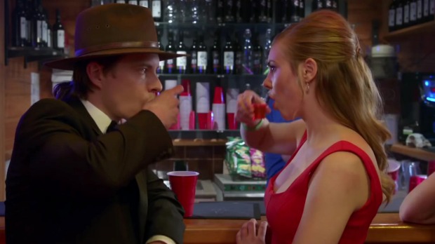 Bottoms up: Xavier Samuel and Morgan Griffin in the Aussie comedy Spin Out, which has gone belly-up at the box office.