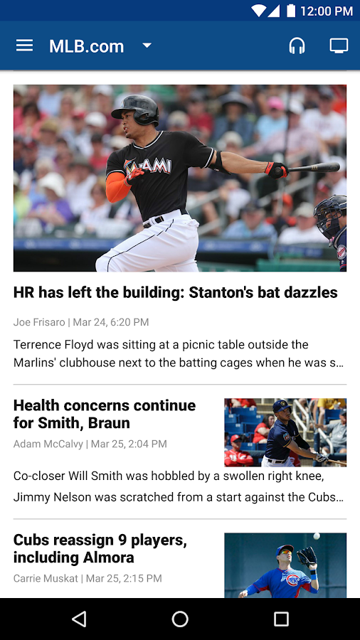   MLB.com At Bat- หน้าจอ 