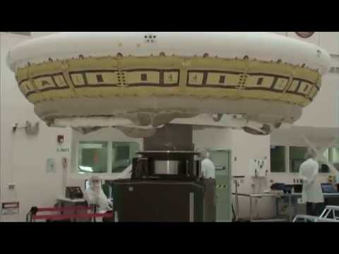 NASA conducts spin test on15-foot-wide saucer-shaped Low-Density Supersonic Decelerator (LDSD)