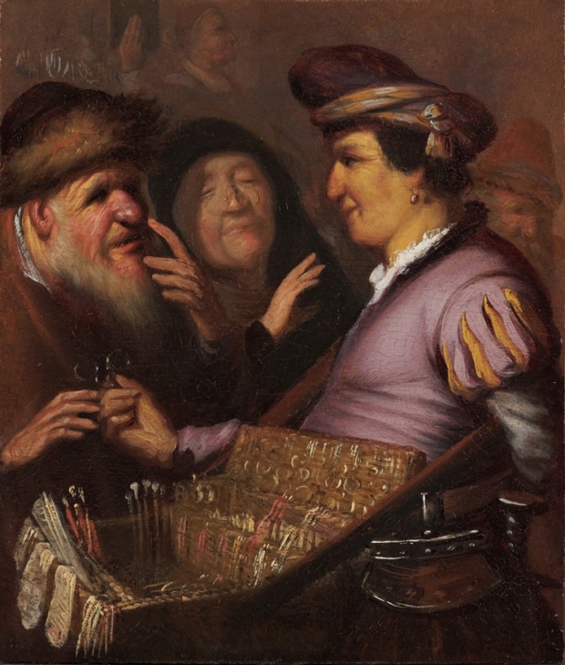 Rembrandt's A Pedlar Selling Spectacles, his work on sight.