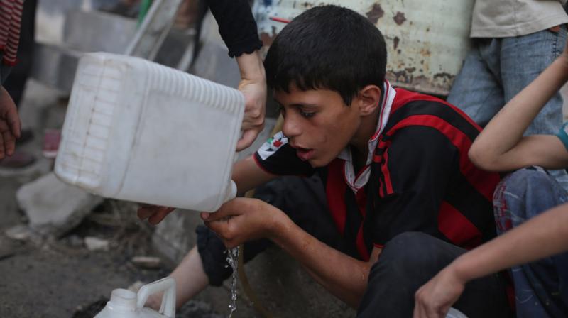 UNICEF said the loss of mains supply posed serious health risks in rebel-held areas as the only alternative source of drinking water was from highly contaminated wells. (Photo: UN.org)