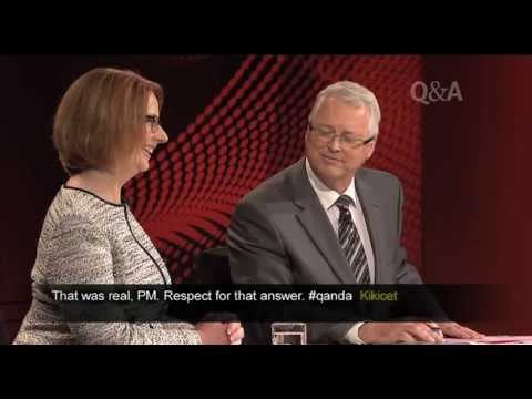 Prime Minister Julia Gillard on Q&A