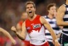 Ben McGlynn celebrates a goal against Cats