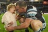 Paul Gallen with his daughter