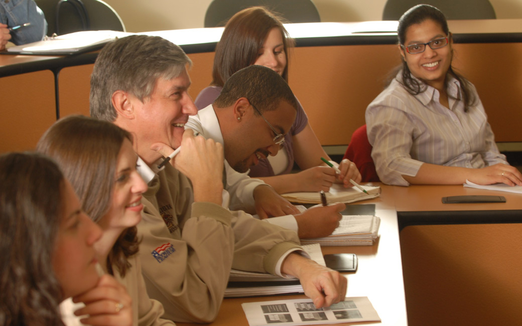 students in class