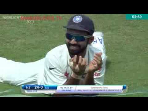 India Vs New Zealand Test Match Day 2 Highlights 2016