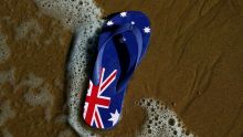 Australian flag thongs,