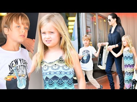 Angelina Jolie and Brad Pitt twins Knox and Vivienne