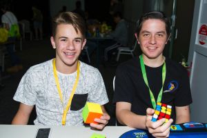 From left, Lochie Green of Newcastle and Ryan Driscoll of Melbourne.