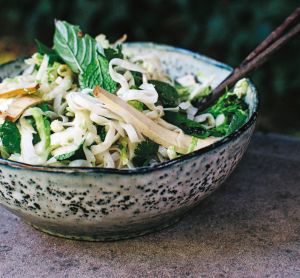 The pho noodle salad from <i>Neighbourhood</I> is a vegetarian and gluten-free spin on the beefy  Vietnamese broth.