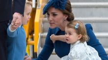 Kate, the Duchess of Cambridge, with daughter Princess Charlotte and son Prince George.