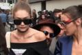 Gigi Hadid after the Max Mara show.