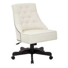 Office Star Products - Rebecca Office Chair, Linen Fabric - Office Chairs