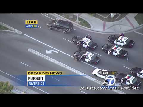 Police Chase - Riverside, CA Parolee - Feb 26, 2013