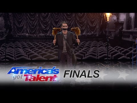 Tape Face: Creative Mime Puts a Toilet Seat on Mel B - America's Got Talent 2016