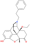 Chemical structure of N-Phenethyl-14-ethoxymetopon.