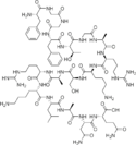 Chemical structure of Nociceptin.