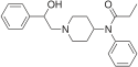 Chemical structure of β-hydroxyfentanyl.