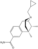 Chemical structure of 8-Carboxamidocyclazocine.