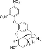 Chemical structure of 2,4-Dinitrophenylmorphine.
