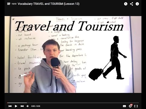 Vocabulary TRAVEL and TOURISM (Lesson 13)