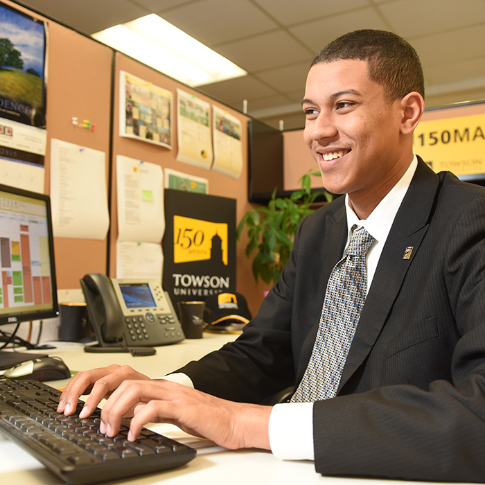 Towson University intern.