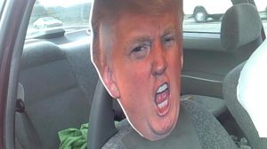 Trump cardboard cutout