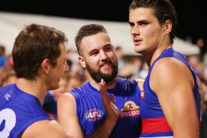 Matt Suckling (centre) is no guarantee to return for the grand final.